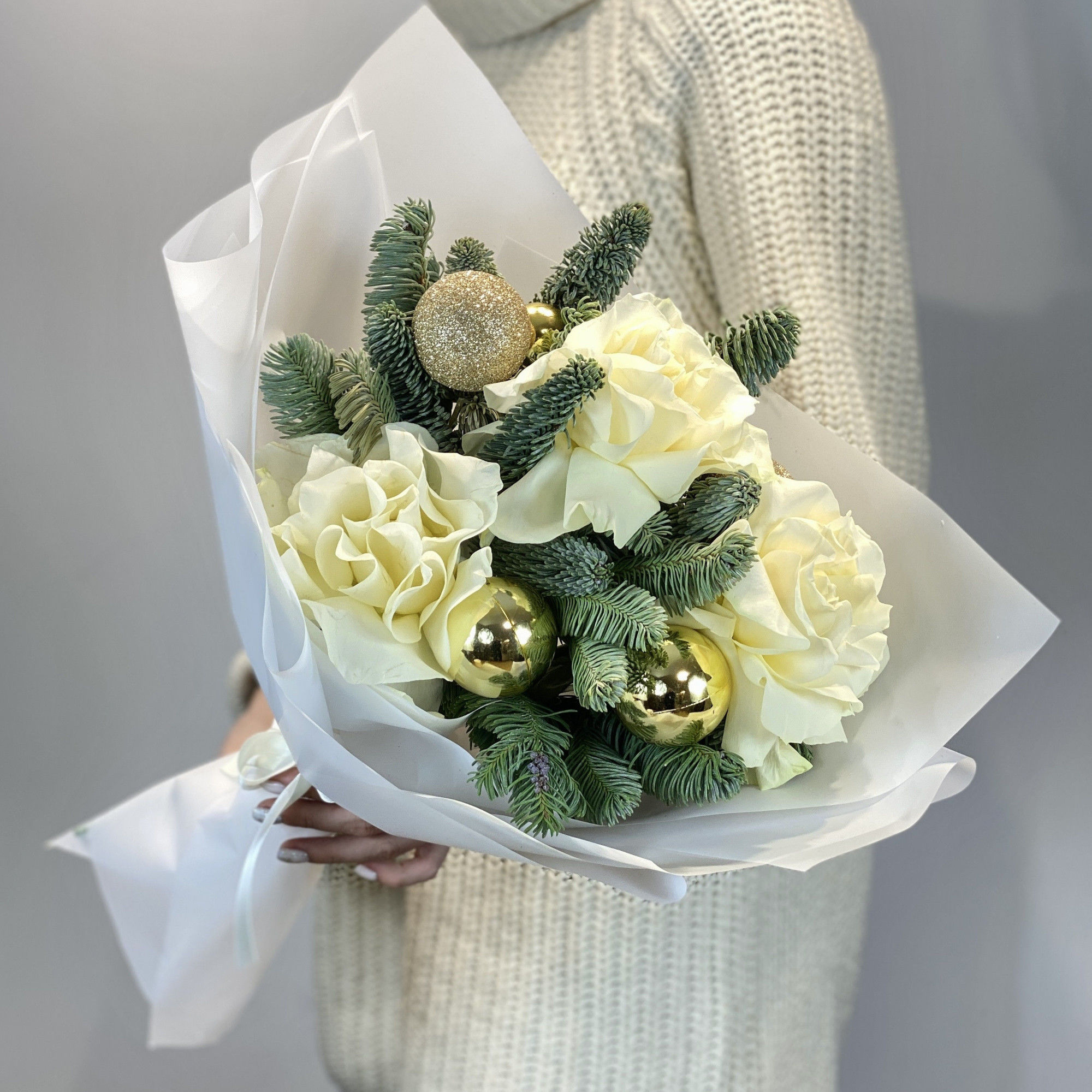 Bouquet Букет нобилис с розами