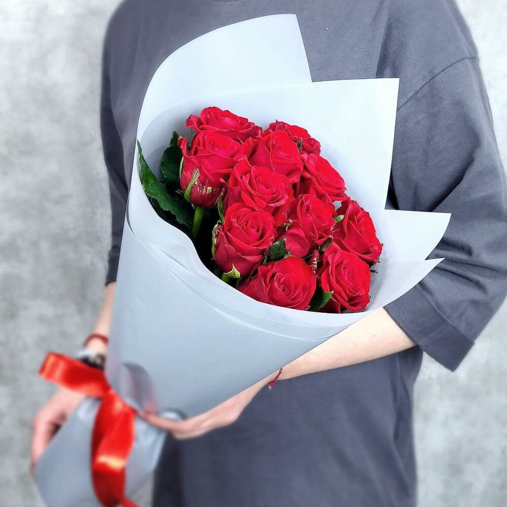 Bouquet Бордовый моно из 11 роз