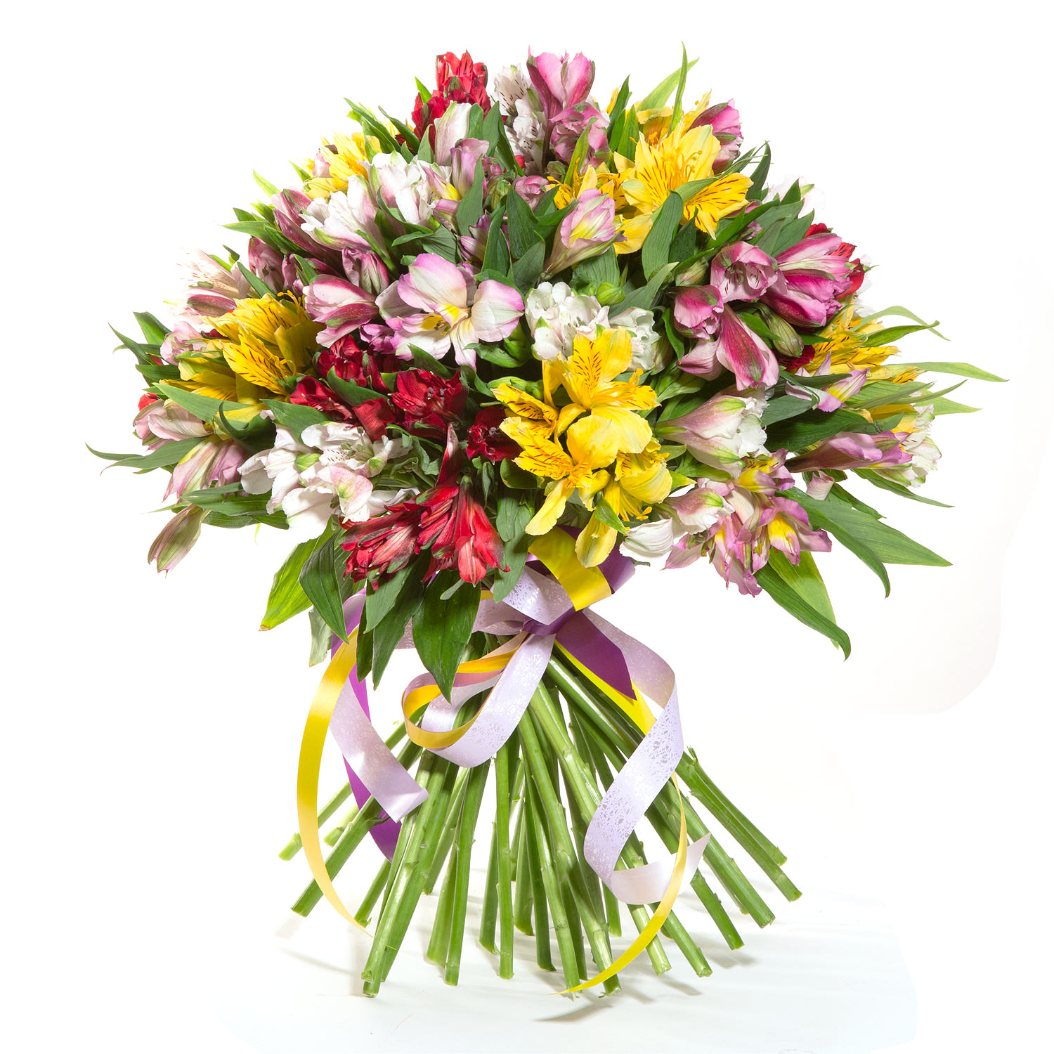 Букет Весна на Монмартре: Микс альстромерии