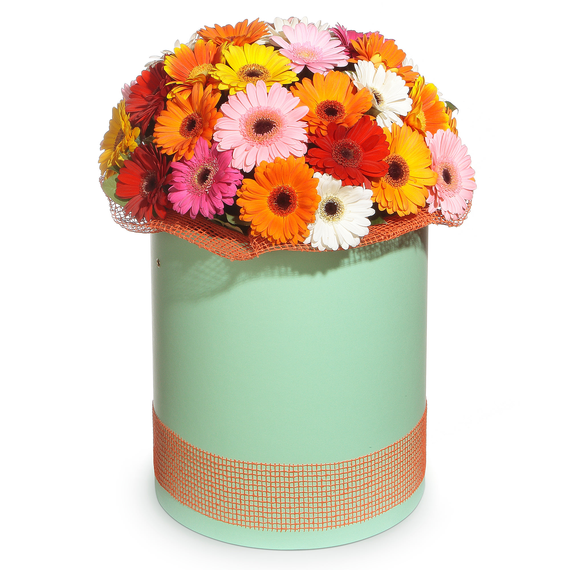 Bouquet С днем рождения!: Микс гербер