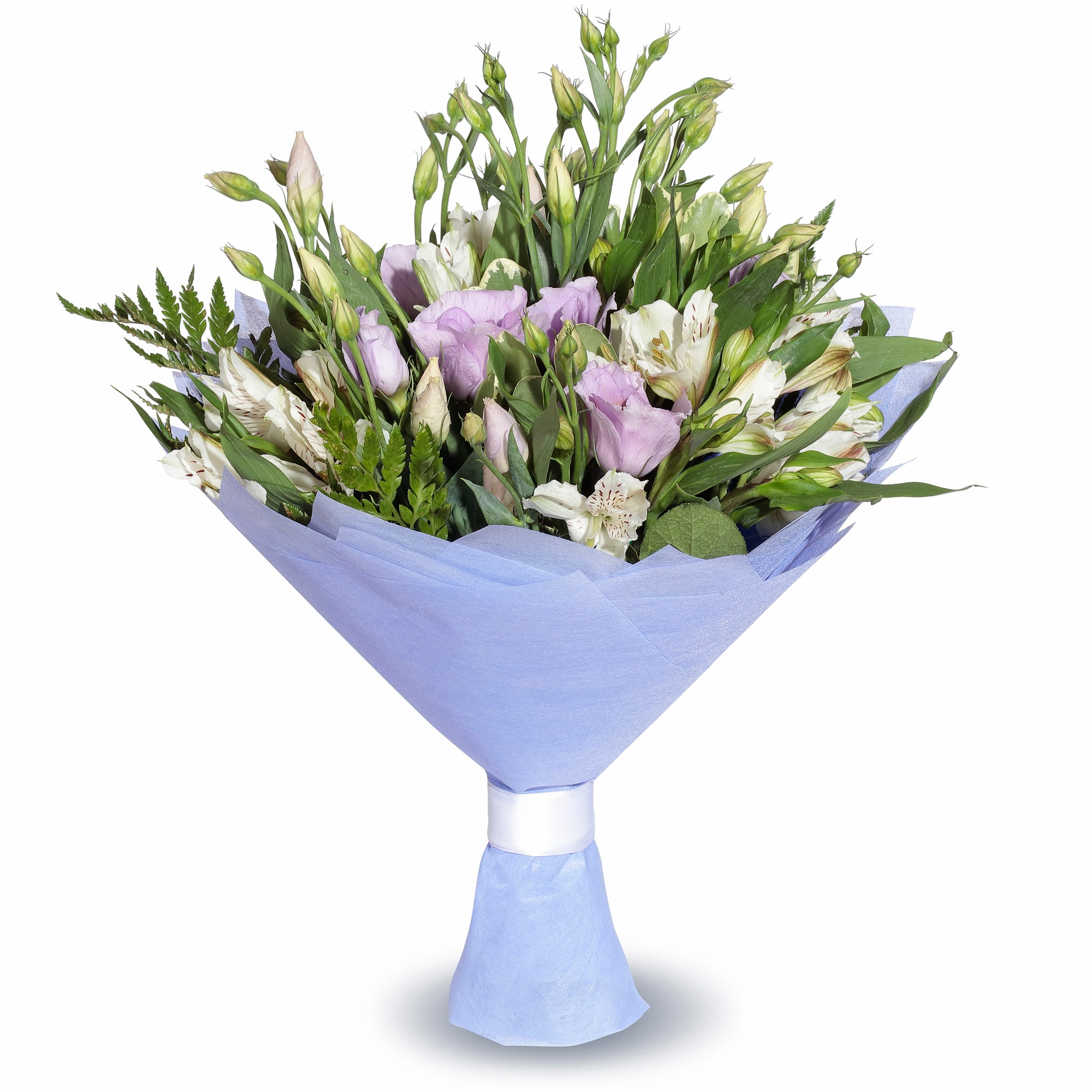 Bouquet Иней: Лизиантус и альстромерия